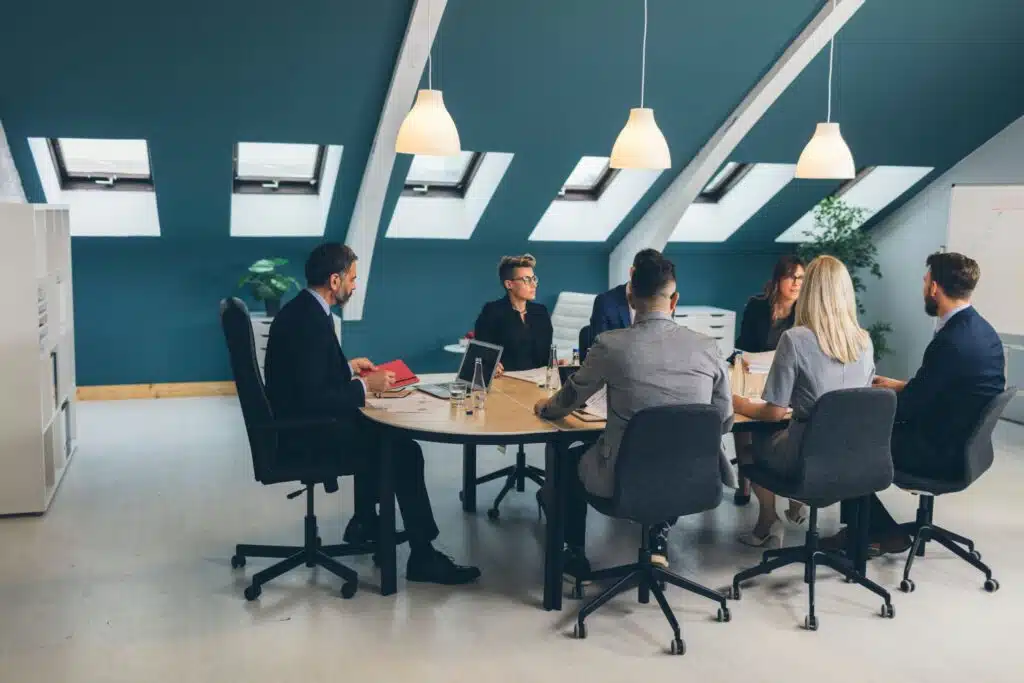 group meeting in conference room
