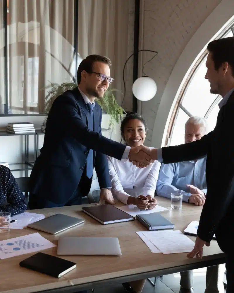 business man handshake