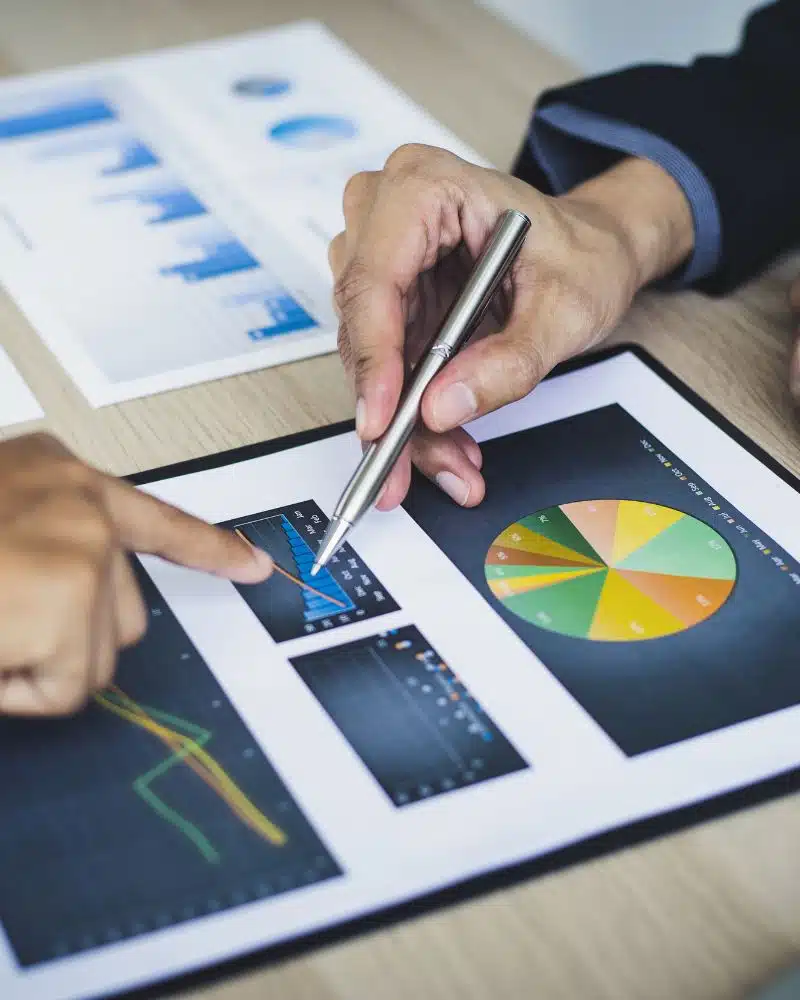 pointing at graphs